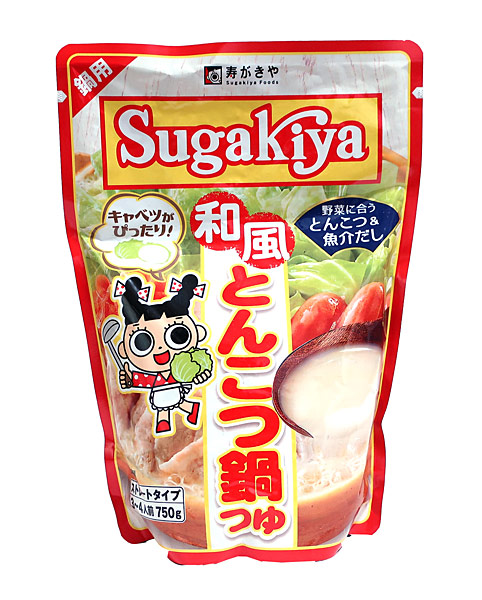 【楽天市場】【送料無料】 まとめ買い 寿がきや SUGAKIYA和風とんこつ鍋つゆ ７５０ｇ ×10個【イージャパンモール】 :  イージャパンアンドカンパニーズ