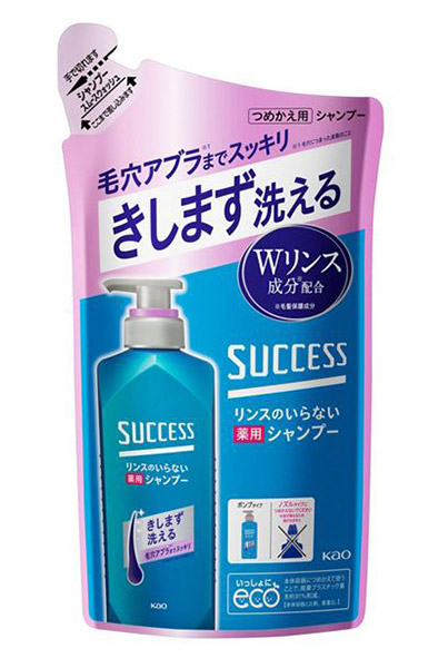 【送料無料】★まとめ買い★　サクセス　リンスのいらない薬用シャンプースムースウォッシュ詰替　３２０ｍｌ　×18個【イージャパンモール】