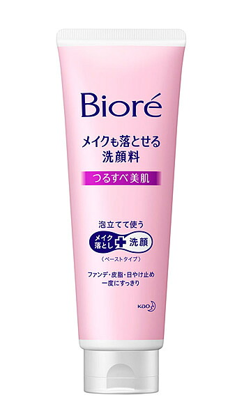 【送料無料】★まとめ買い★　ビオレ　メイクも落とせる洗顔料　つるすべ美肌　２１０ｇ　×24個【イージャパンモール】