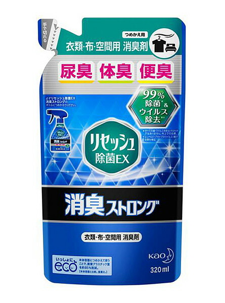 ★まとめ買い★ リセッシュ 除菌ＥＸ 消臭同盟罷業ロング つめかえ用 ３２０竓 ×24個【イージャパンモール】