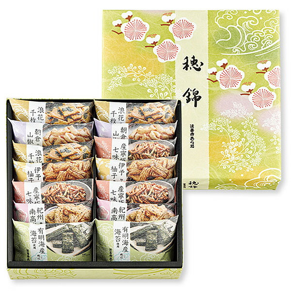 【送料無料】★まとめ買い★　法善寺あられ　穂錦あられＨＮ－２０　14袋　×6個【イージャパンモール】