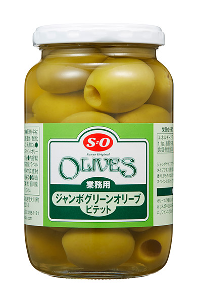 ★まとめ買い★　Ｓ＝Ｏ　ピテットジャンボグリーンオリーブ 385g　&times;12個【イージャパンモール】｜イージャパンアンドカンパニーズ