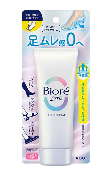 ★まとめ買い★ 名取り草 ビオレＺｅｒｏ さらさらフットクリームせっけんの芳ばしさ 70ｇ ×24個【イージャパンモール】