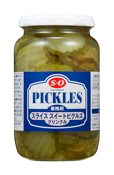 【送料無料】★まとめ買い★　Ｓ＝Ｏ　スライススイートピクルス（クリンクル） 410g　×24個【イージャパンモール】