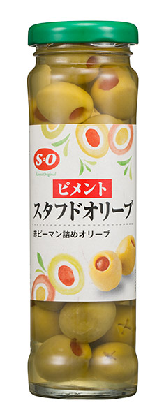 【送料無料】★まとめ買い★　Ｓ＝Ｏ　スタフドオリーブ 140g　&times;24個【イージャパンモール】｜イージャパンアンドカンパニーズ