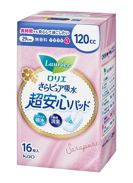 【送料無料】★まとめ買い★ ロリエさらピュア吸水超安心パッド 120cc 16枚 ×16個【イージャパンモール】|イージャパンアンドカンパニーズ