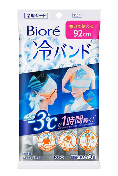 【送料無料】★まとめ買い★ ビオレ 冷バンド 無香性 3本入 ×24個【イージャパンモール】