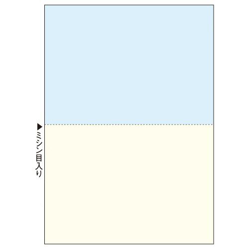 マルチ印刷工帳票 ＦＳＣ公証紙 書きうつす Ａ４ ＮＣ 色合い ２面 １箱（５００枚：１００枚×５冊）