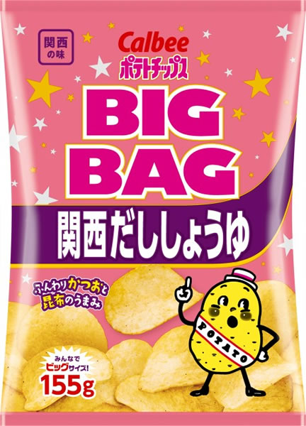 【送料無料】★まとめ買い★　カルビー（株）　ＢＩＧＢＡＧポテトチップス関西だししょうゆ　×１２個【イージャパンモール】