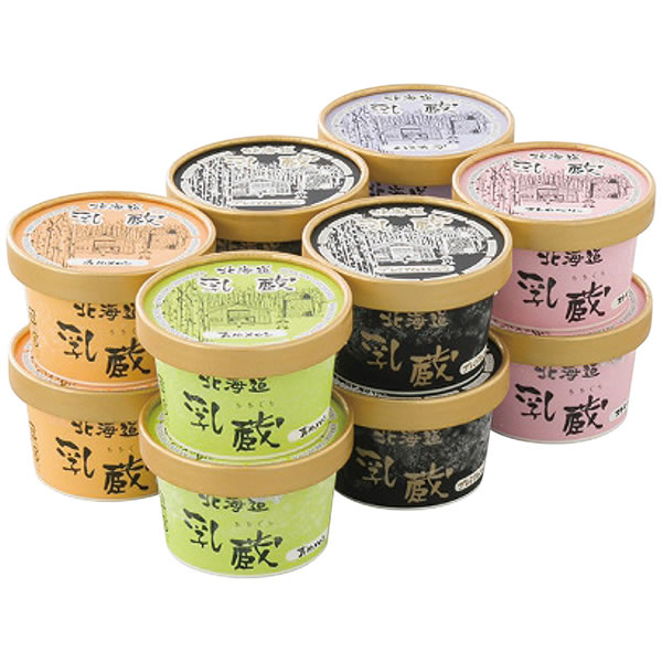【送料無料】乳蔵　北海道アイスクリーム５種１２個　１１０１３１【ギフト館】