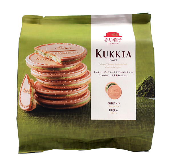 【送料無料】★まとめ買い★　赤い帽子　クッキア抹茶チョコ　10枚　×20個【イージャパンモール】