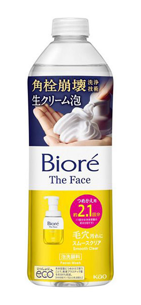 ★まとめ買い★ ビオレ ザフェイス 泡洗顔料 スムースクリア つめかえ用 340竓 ×24個【イージャパンモール】