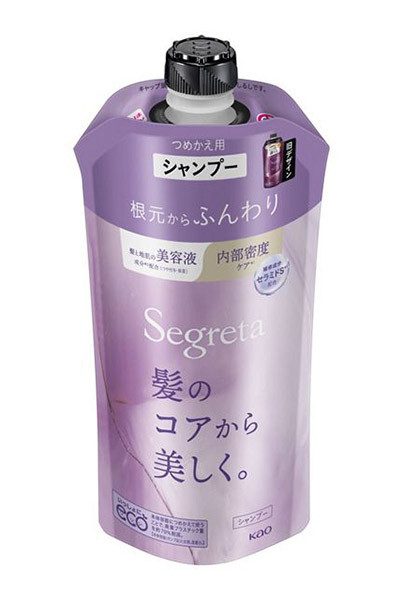 【送料無料】★まとめ買い★　セグレタ　シャンプー　根元からふんわり　つめかえ用　340ｍｌ　×24個【イージャパンモール】