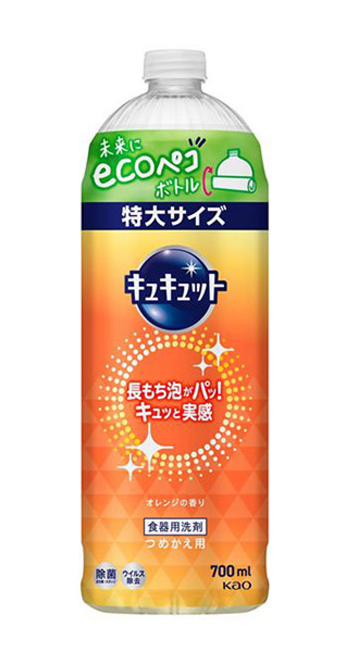 【送料無料】★まとめ買い★　花王　キュキュット　つめかえ用　７００ｍｌ　×16個【イージャパンモール】