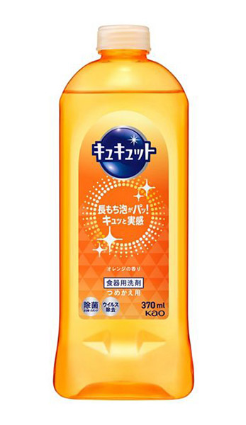 【送料無料】★まとめ買い★　花王　キュキュット　つめかえ用　370ｍｌ　×16個【イージャパンモール】