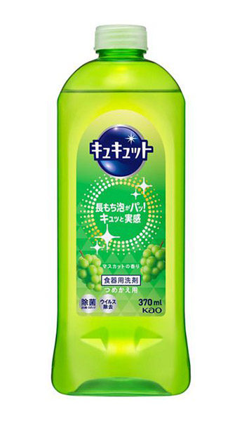 ★まとめ買い★　花王　キュキュット　マスカットの香り　つめかえ用　370ｍｌ　×16個【イージャパンモール】