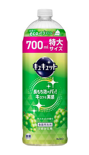 【送料無料】★まとめ買い★　花王　キュキュット　マスカットの香り　つめかえ用　７００ｍｌ　×16個【イージャパンモール】