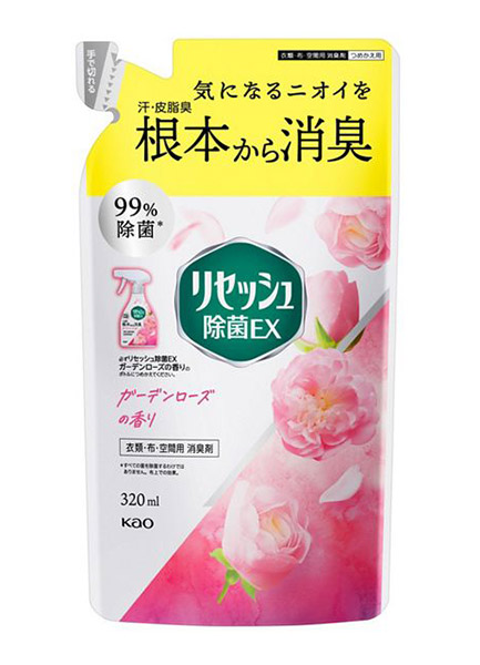 ★まとめ買い★ 花王 リセッシュ除菌EX ガーデンローズの香り つめかえ用 320ml ×24個【イージャパンモール】|イージャパンアンドカンパニーズ