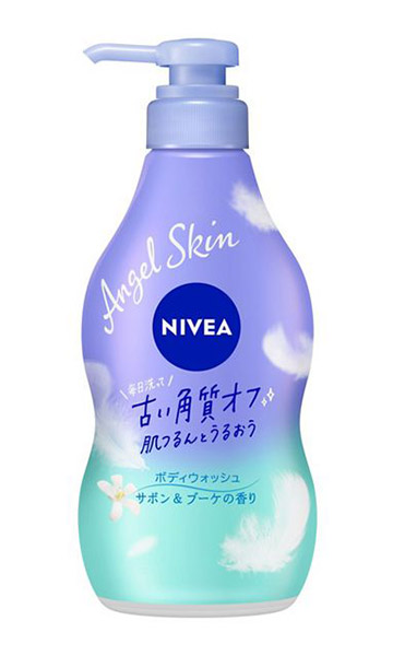 【送料無料】★まとめ買い★　花王　ニベアエンジェルスキンボディウォッシュサボン＆ブーケ　ポンプ　480ｍｌ　×9個【イージャパンモール】