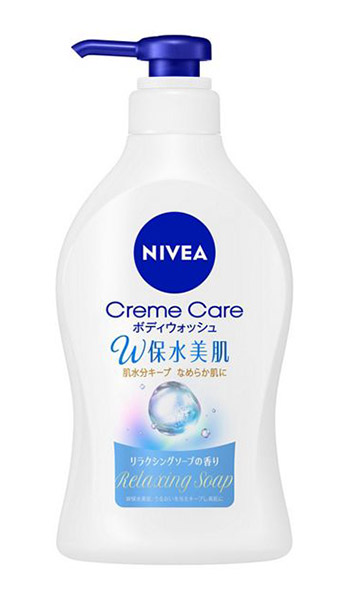 ★まとめ買い★　花王　ニベアクリームケアボディウォッシュＷ保水美肌ソープの香りポンプ　470ｍｌ　×9個【イージャパンモール】