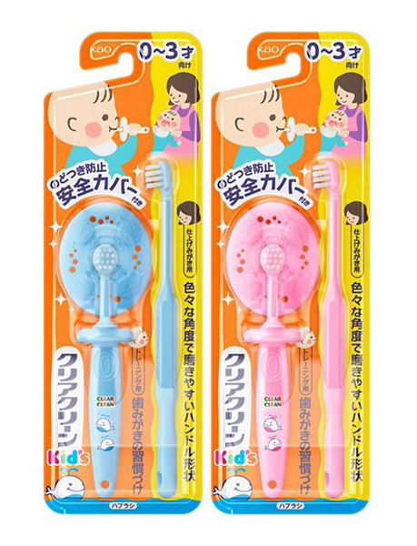 ★まとめ買い★　花王　クリアクリーンキッズハブラシ　０-３才向け　１本　×36個【イージャパンモール】