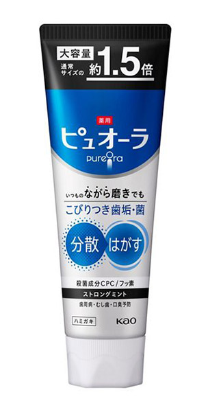 【貨物輸送無料】★まとめ買い★ 名取り草 薬用ピュオーラ ハミガキ ストロングミント 大電気容量 １７０ｇ ×48個【イージャパンモール】