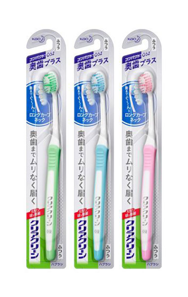 ★まとめ買い★ 花王 クリアクリーンハブラシ 奥歯プラス コンパクトふつう 1本 ×72個【イージャパンモール】