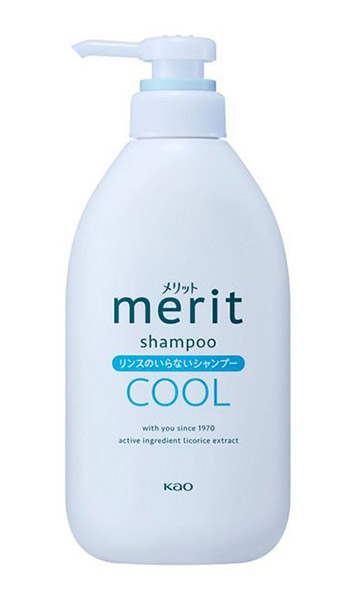 ★まとめ買い★　花王メリット　リンスのいらないシャンプークールタイプ　ポンプ　４５０ｍｌ　×9個【イージャパンモール】