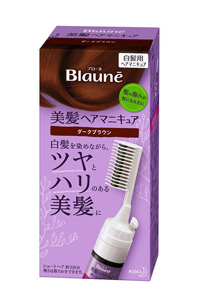 【送料無料】★まとめ買い★　花王　ブローネ美髪ヘアマニキュア　ダークブラウン　クシ付　72ｇ　×24個【イージャパンモール】 18,863円