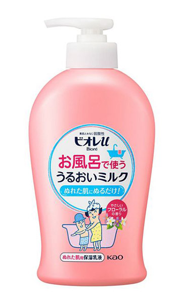 【送料無料】★まとめ買い★　花王　ビオレｕ　お風呂で使ううるおいミルク　フローラルの香り　３００ｍｌ　×24個【イージャパンモール】