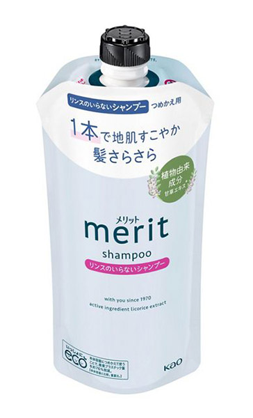 【送料無料】★まとめ買い★　花王　メリット　リンスのいらないシャンプー　つめかえ用　320ｍｌ　×24個【イージャパンモール】