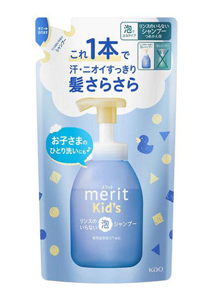 ★まとめ買い★　花王　メリットキッズ　リンスのいらない泡シャンプー　つめかえ用２７０ｍｌ　×24個【イージャパンモール】
