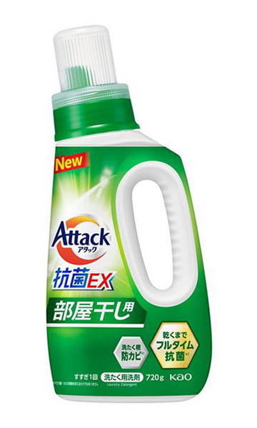 【送料無料】★まとめ買い★　花王　アタック抗菌ＥＸ　部屋干し用　　本体　720ｇ　×10個【イージャパンモール】