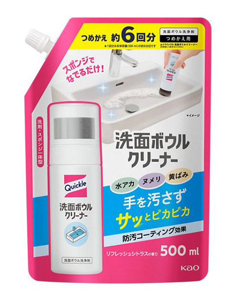 【貨物輸送無料】★まとめ買い★ 名取り草 クイックル 洗面どんぶり鉢洗浄剤 つめかえ用 ５００竓 ×15個【イージャパンモール】