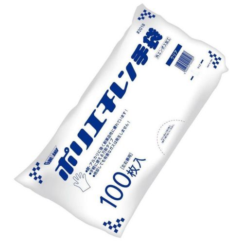 ポリエチレン手袋　外エンボス　エコノミー　クリア　SS　1セット(6000枚:100枚×60パック)
