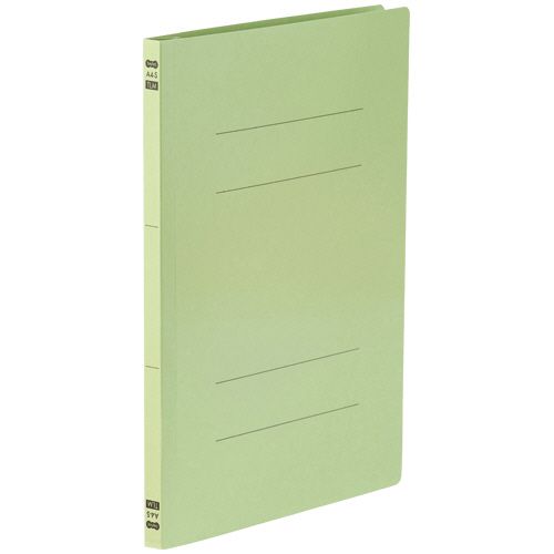 フラットファイル　PP表紙A4タテ150枚収容背幅17.5mmグリーン　1セット(120冊:10冊×12パック)