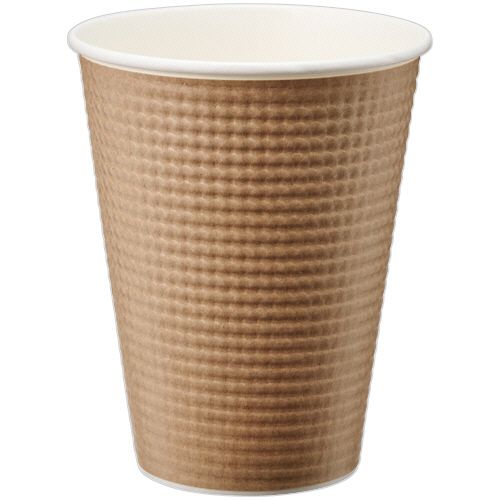 エンボスカップ 340mL(12オンス) 未晒し 1セット(1250個:25個×50パック)|イージャパンアンドカンパニーズ