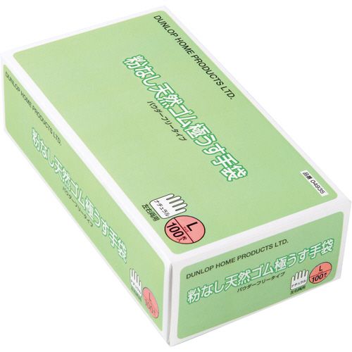 【送料無料】【個人宅届け不可】【法人（会社・企業）様限定】粉なし天然ゴム極うす手袋 L 1セット(1000枚:100枚×10箱)【イージャパンモール】