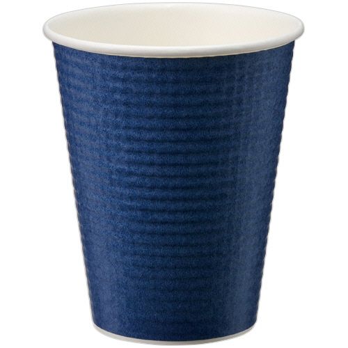 【送料無料】【個人宅届け不可】【法人(会社・企業)様限定】エンボスカップ 260mL(9オンス) ダークブルー 1セット(1000個:40個×25パック)|イージャパンアンドカンパニーズ