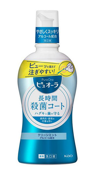 ★まとめ買い★　花王　薬用ピュオーラ　洗口液　クリーンミント　４２０ｍｌ　×12個【イージャパンモール】