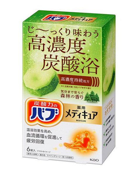 ★まとめ買い★　花王　バブ　メディキュア　森林の香り　６錠入　×16個【イージャパンモール】