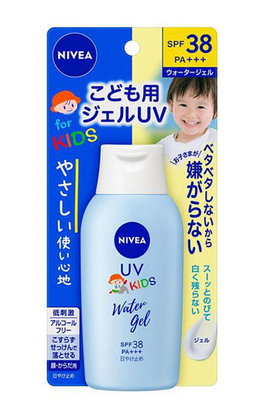 ★まとめ買い★　花王　ニベアＵＶ　ウォータージェルこども用　ＳＰＦ３８　120ｇ　×24個【イージャパンモール】