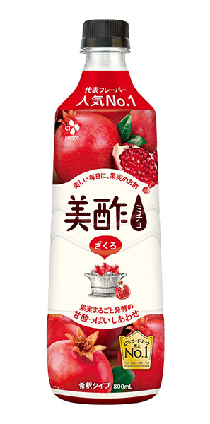 ★まとめ買い★　ＣＪジャパン　美酢（ミチョ）ざくろ　８００ｍｌ　×12個【イージャパンモール】
