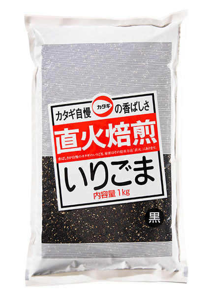 【送料無料】【代引不可】【個人宅届け不可】カタギ食品　いりごま黒　1kg×12個【イージャパンモール】