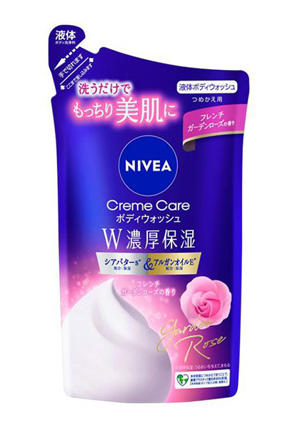 ★まとめ買い★　ニベア　クリームケアボディウォッシュフレンチガーデンローズ　詰替　340ｍｌ　&times;18個【イージャパンモール】｜イージャパンアンドカンパニーズ