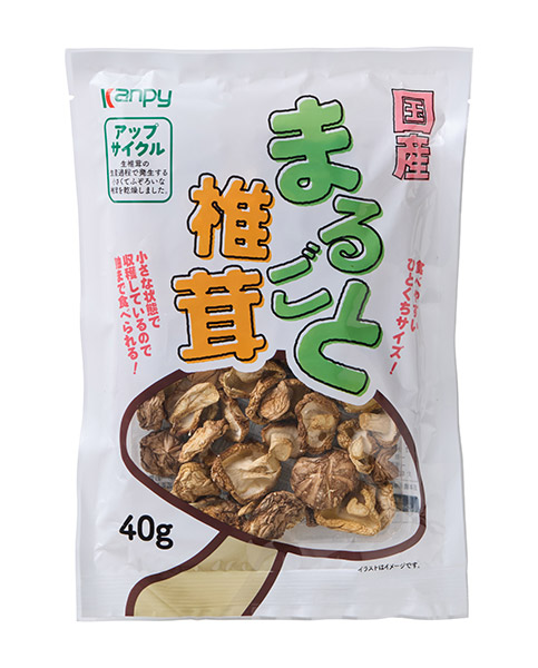 【送料無料】★まとめ買い★　カンピー　国産 まるごと椎茸　４０ｇ　×20個【イージャパンモール】