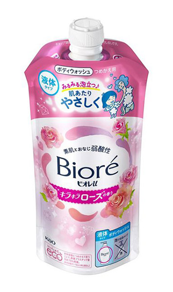 ★まとめ買い★ 名取り草 ビオレｕ キラキラサクラ色の芳ばしさ つめかえ用 ３２０竓 ×24個【イージャパンモール】