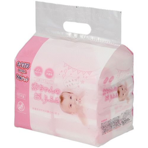 ＭＩＳＥＲＡ　赤ちゃんのおしりふき　１セット（３８４０枚：６４０枚×６パック）