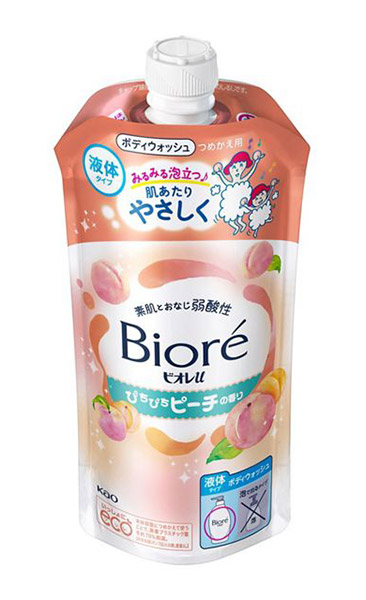 ★まとめ買い★ 名取り草 ビオレｕ ぴちぴち桃の芳ばしさ つめかえ用 320竓 ×24個【イージャパンモール】