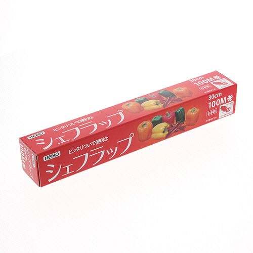 【送料無料】【個人宅届け不可】【法人（会社・企業）様限定】ＨＥＩＫＯ　ラップ　業務用食品ラップ　シェフラップ　３０ｃｍ×１００ｍ　１セット（３０本）